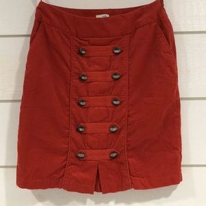 Anthropologie ODILLE Bridgadier Corduroy Skirt